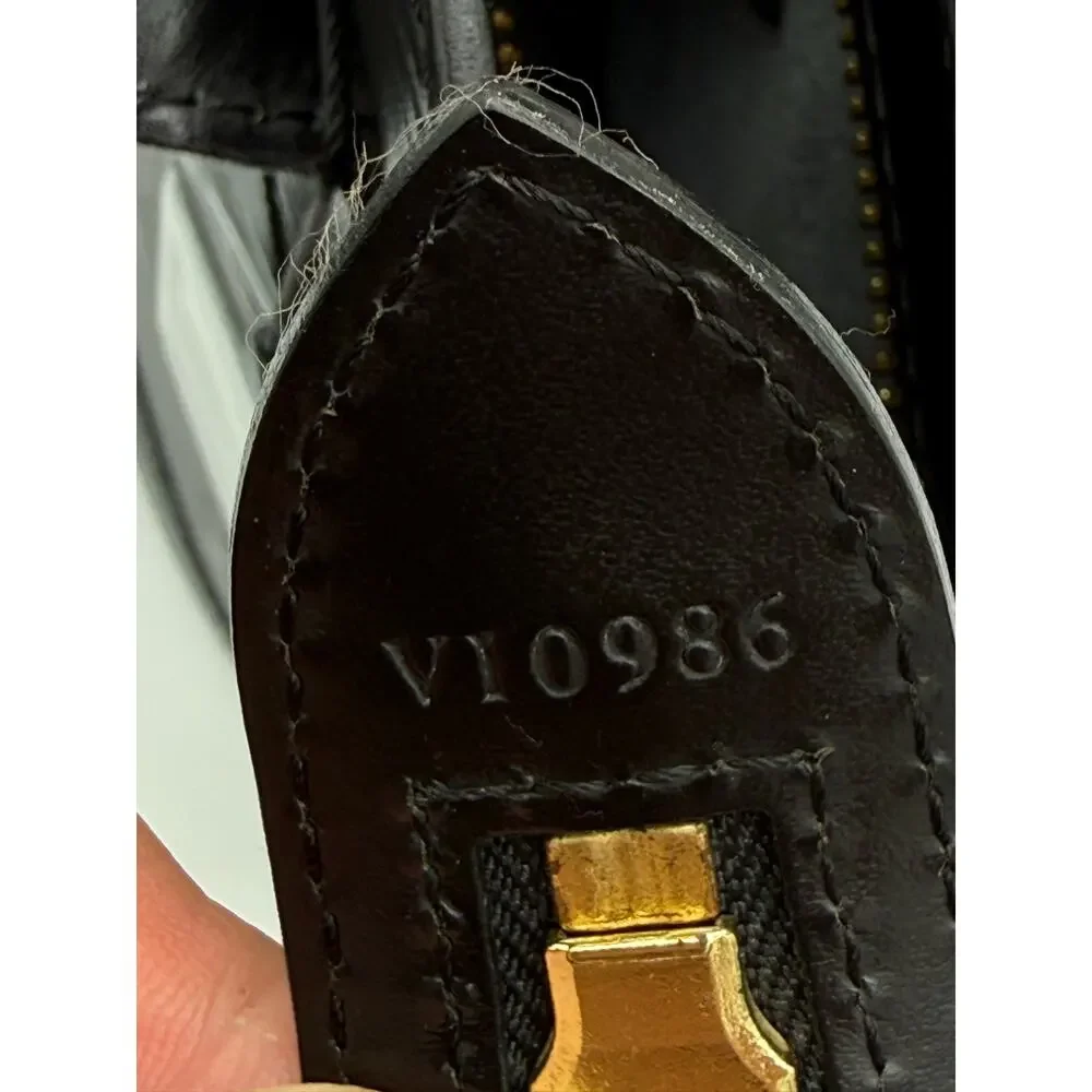 Louis Vuitton Epi Saint Jacques PM Black Leather Handbag VI0986 Short Handle⁠